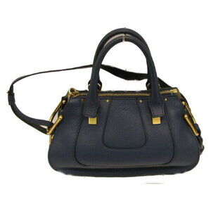 Chloe Shoulder Bag blue leather